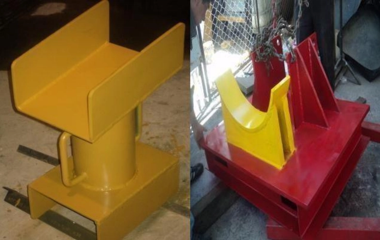 Cepillo hidráulico en operación